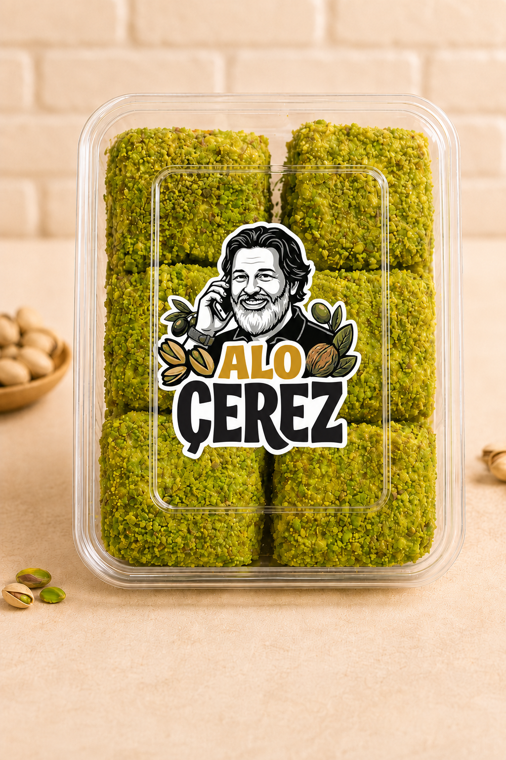 Antep Fıstıklı Kuru Baklava Lokum