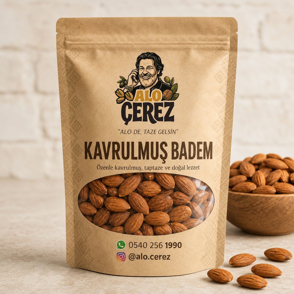 Kavrulmuş Badem