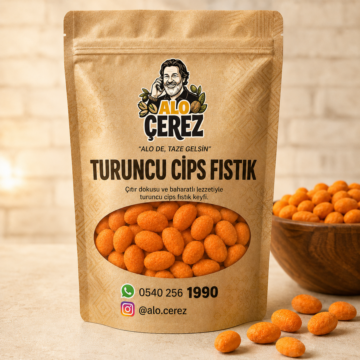 Turuncu Cips Fıstık