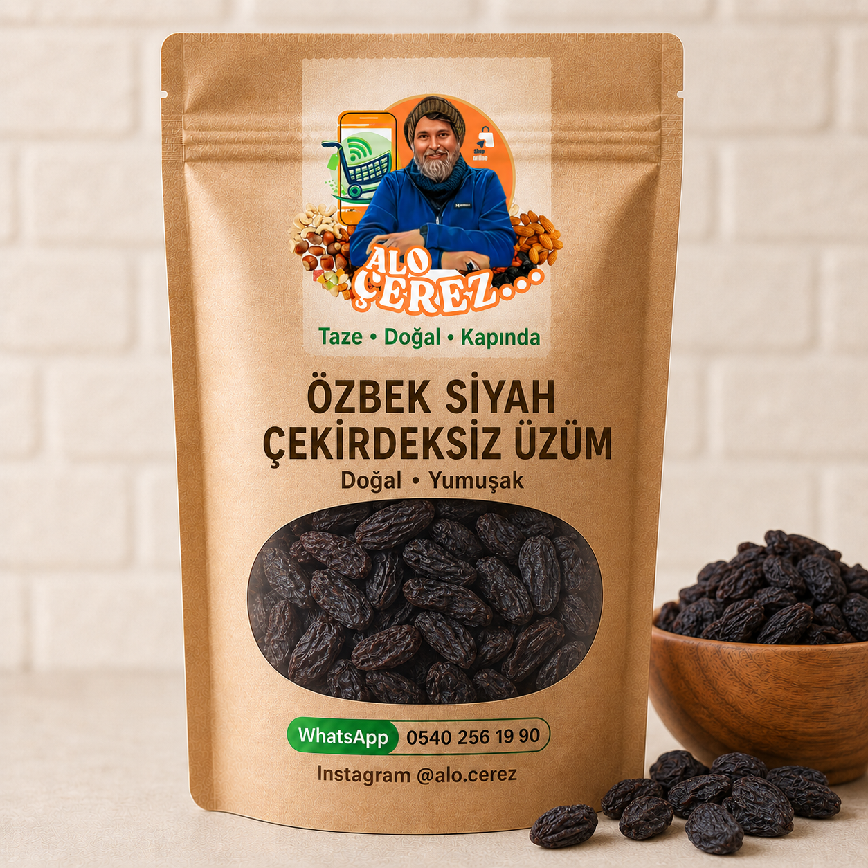 Özbek Siyah Çekirdeksiz Üzüm