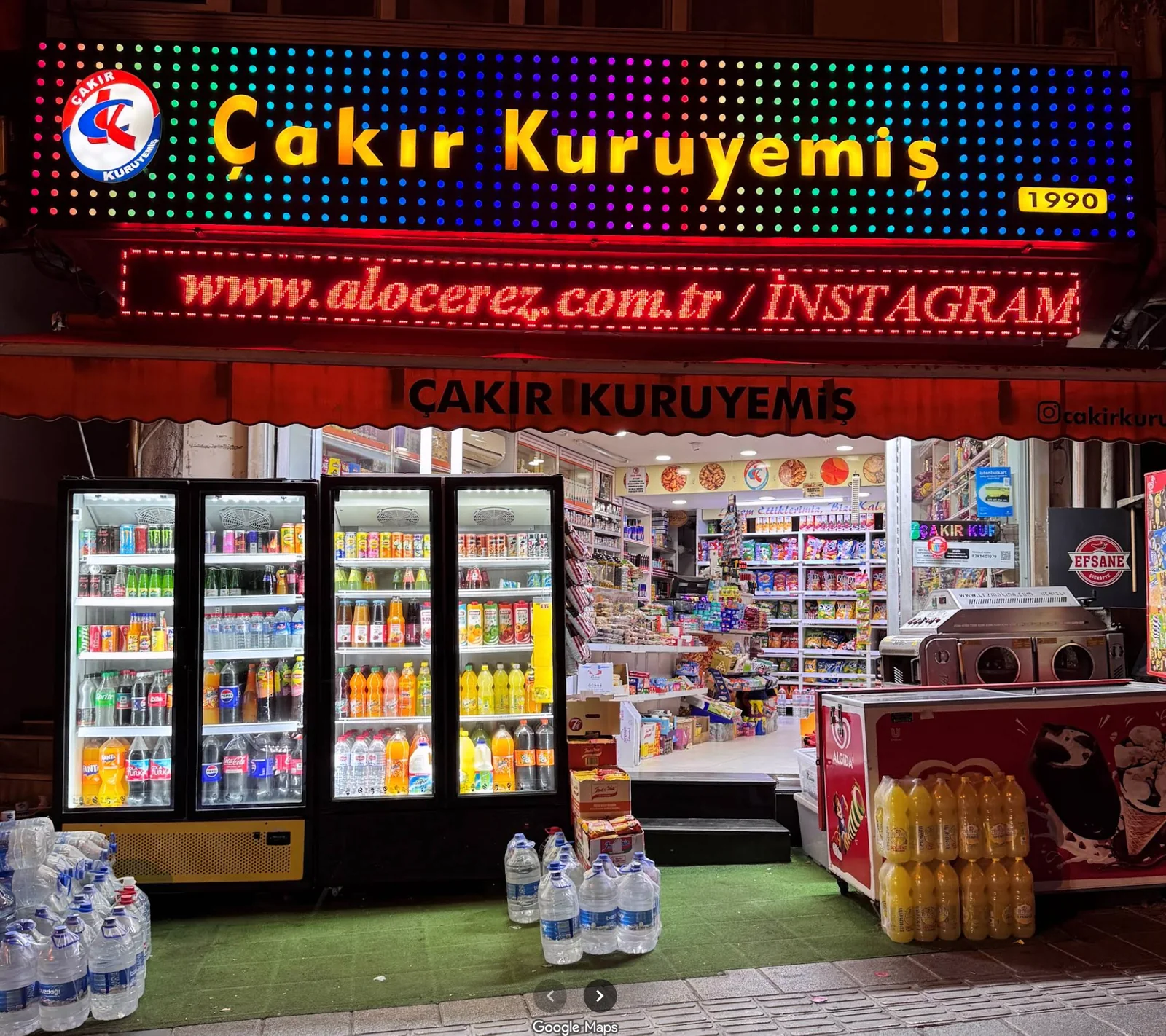 Çakır Kuruyemiş'in Taşocağı Caddesi 58 C'deki mağazası